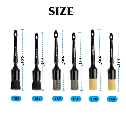 MVEQRRN 6 Pcs Car Detailing Brush 6pcs car detailing brush set (AS PICTURES)