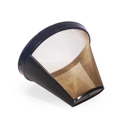 Ainreond 2Pcs Reusable Coffee Filter Basket, No.4 Cone one size, Black