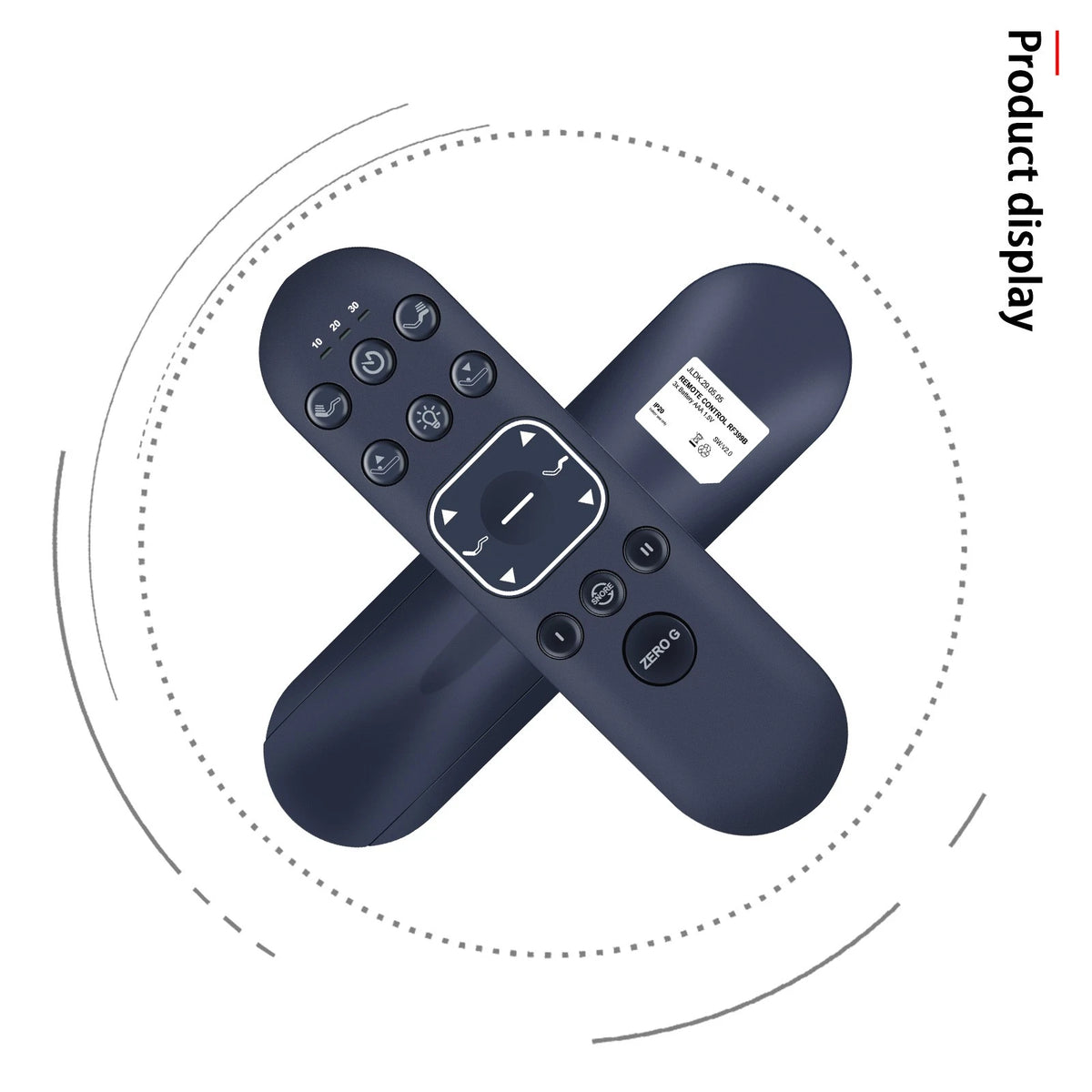 RF370E Remote Control For Beautyrest Ergomotion Smart Adjustable Base Bed