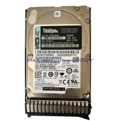 Compatibe For 7XB7A00024 00YK013 2.5" 300GB 10K SAS 12Gb Hot Swap 512n HDD