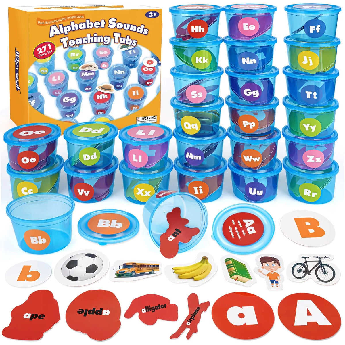 Joyreal Alphabet Learning Toys for Toddlers - 26 Soup Sorters Medium