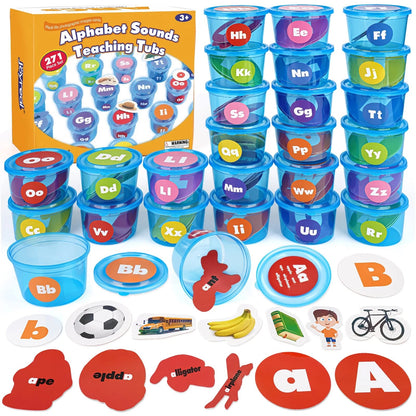 Joyreal Alphabet Learning Toys for Toddlers - 26 Soup Sorters Medium