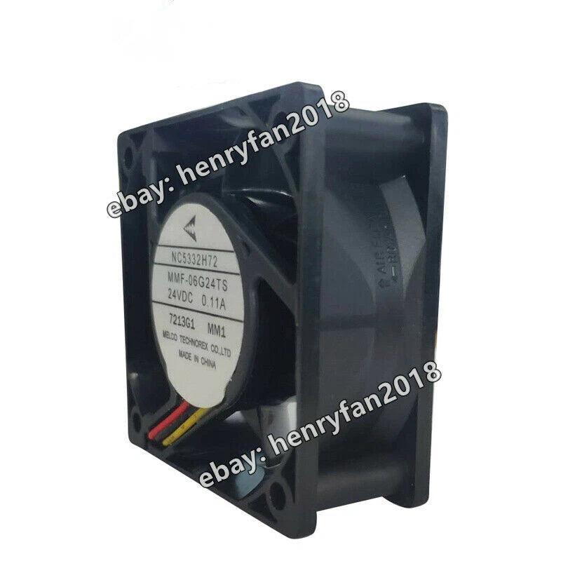 Melco MMF-06G24TS-MM1 NC5332H72 24V 0.11A 60*60*25MM Servo Driver Cooling Fan