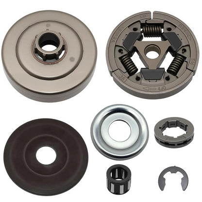 atsuch Clutch Drum V Belt Pulley Kit Compatible with Stihl MS462 silver