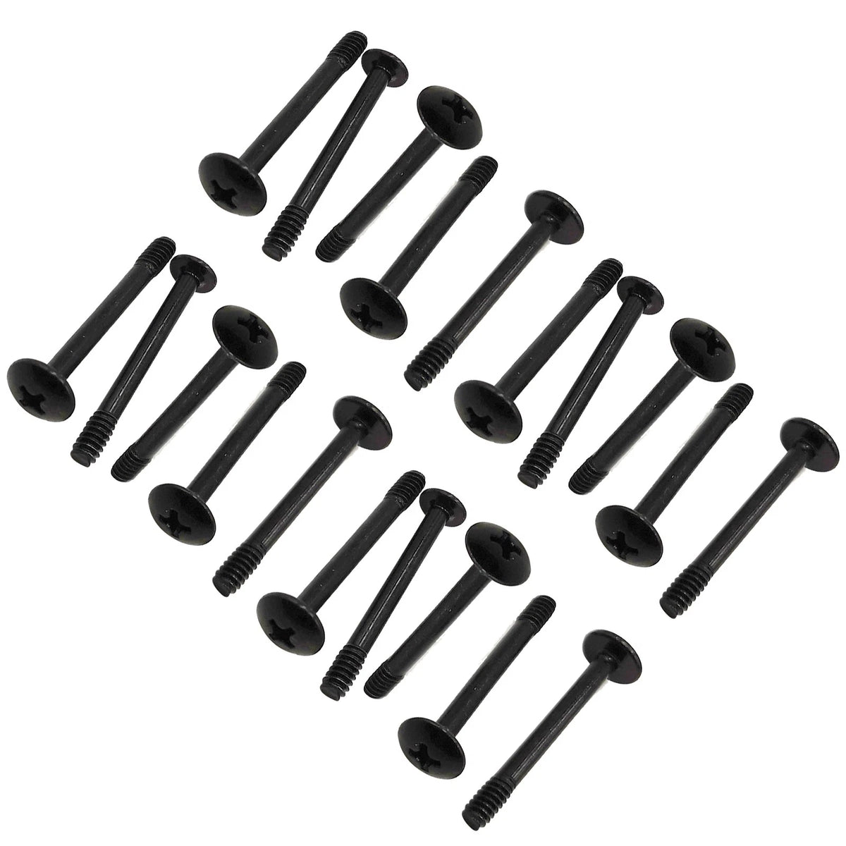 20Pcs Carbon Steel PC Computer Case Card Water Cooler Radiator Fan Long 6# Screw