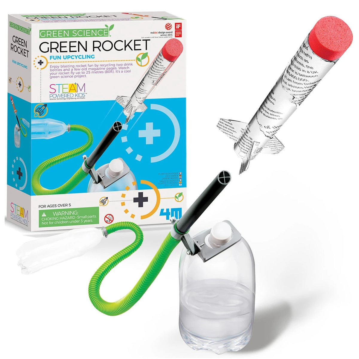 Green Science - Rocket - STEM Launcher for Kids - 1 EA, Brown/a
