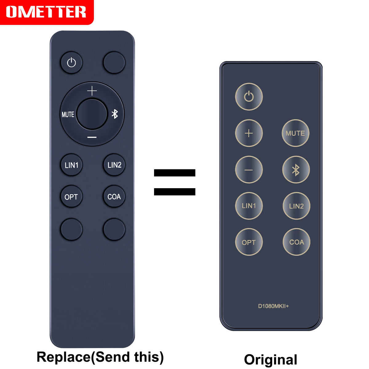 Replacement Remote Control For SWANS HiVi D1080-MKII Bookshelf Speakers