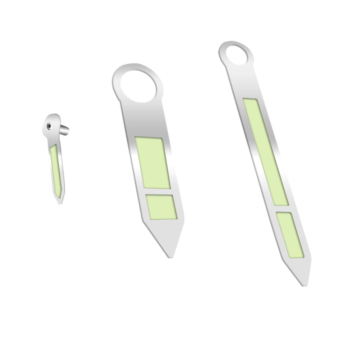 Green Luminous Watch Hands Handle For ETA 6497/6498 Seagull ST3600/3620 Movement