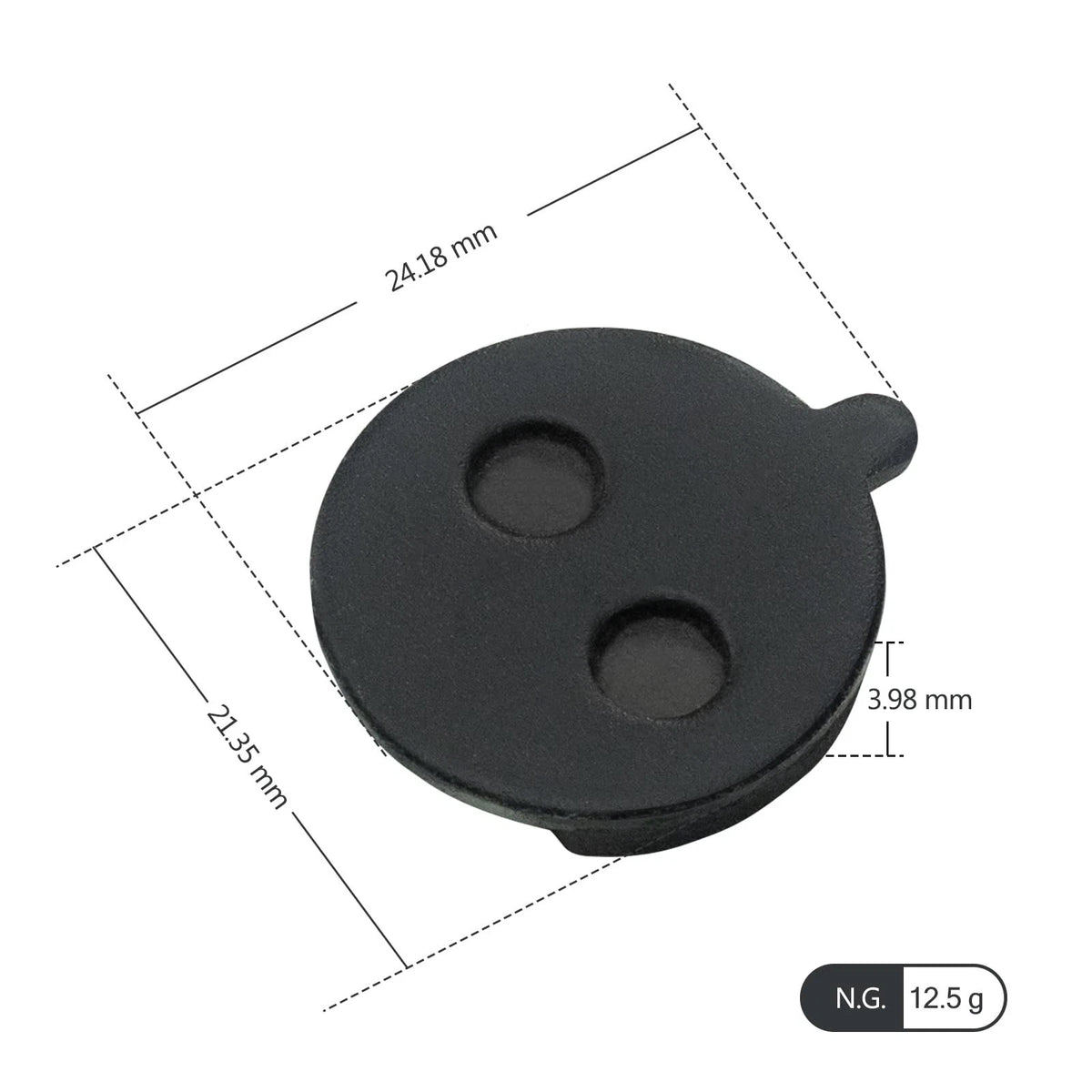 GLDYTIMES 2 Pcs of Brake Pads fit for Gotrax GXL V2, Apex, Apex Small, black