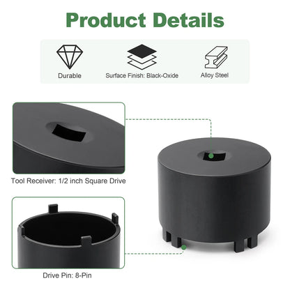 Front Differential Sundial Bearing Retainer Seal Installer Removal Socket Tool