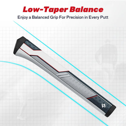 SAPLIZE Innovative Midsize/Standard Golf Putter Grip, Lightweight Red