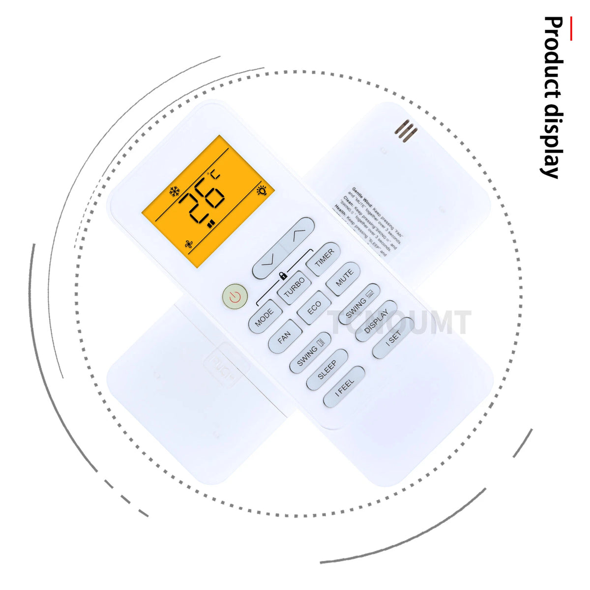 Air Conditioning Remote Control For TCL 190424(XHY-S) With backlight