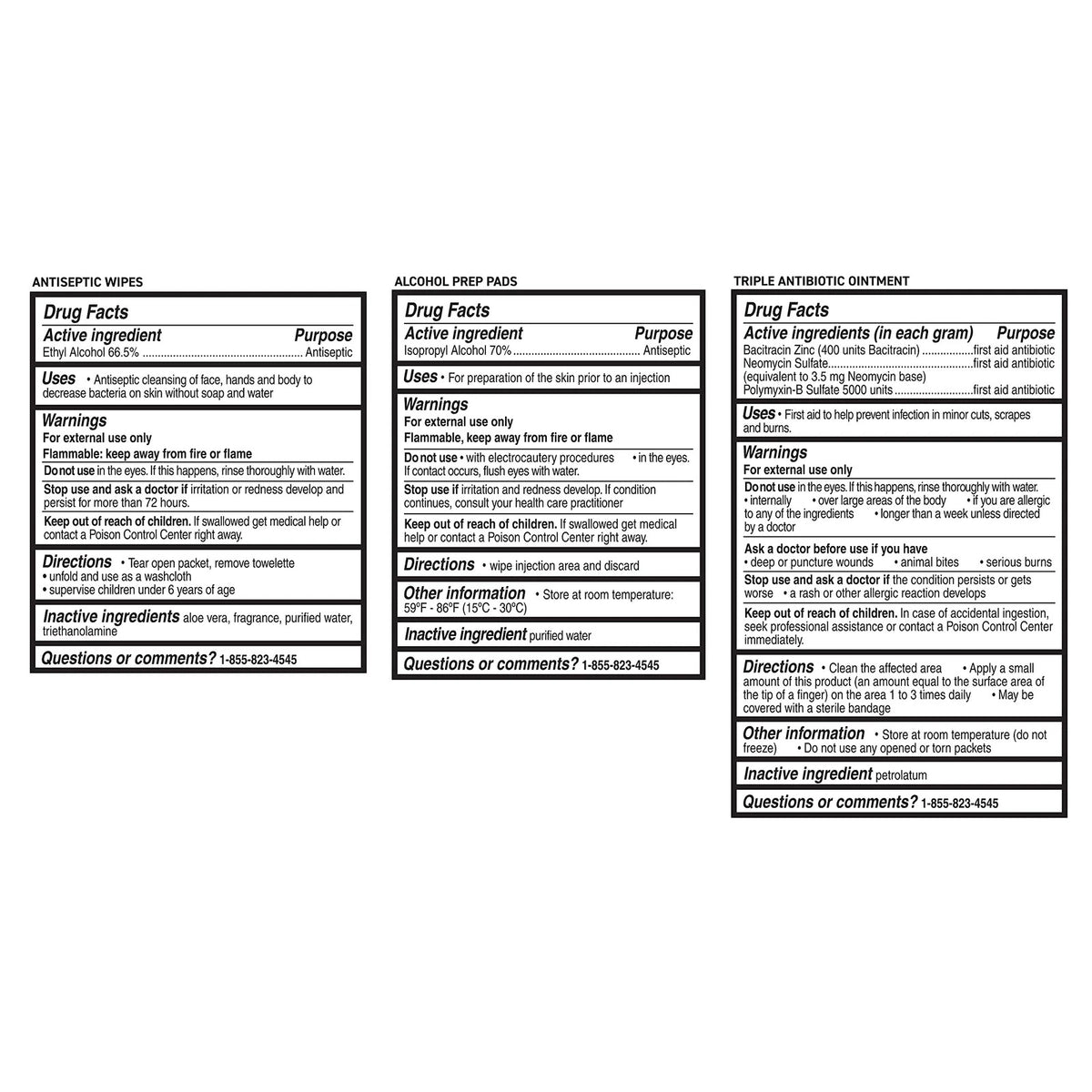 Care Science First Aid Kit, 110 Pieces | Professional 110 Piece Set, Clear