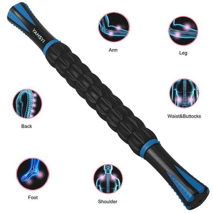 YANSYI Professional 9-Roller Deep Tissue Massage 1 Count (Pack of 1), Blue 1