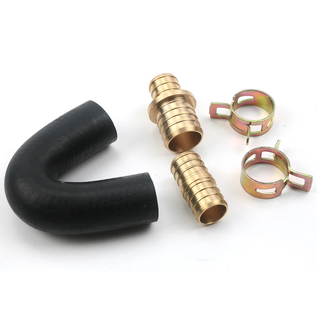 Brass Fittings - 5/8" x 3/4" hose Heater Core Repair Bypass Kit
