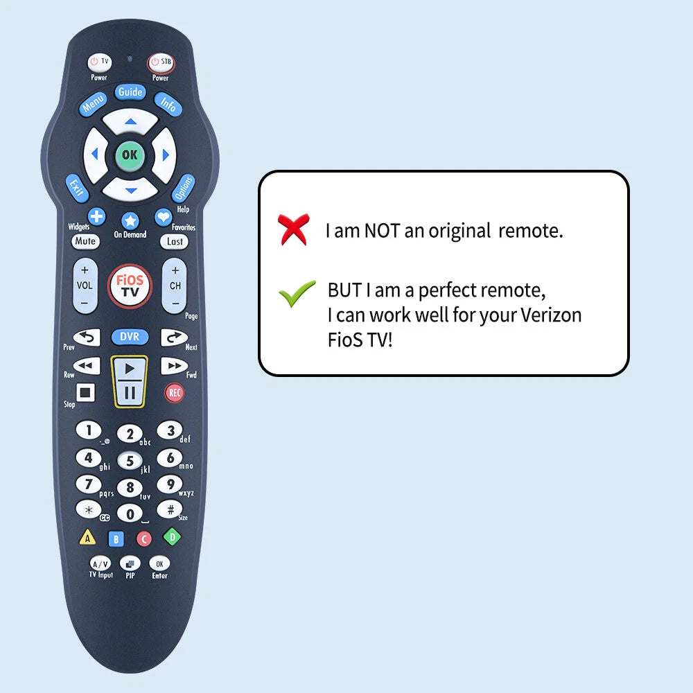 For Verizon FiOS VZ P265v5 RC Replacement TV Remote Control