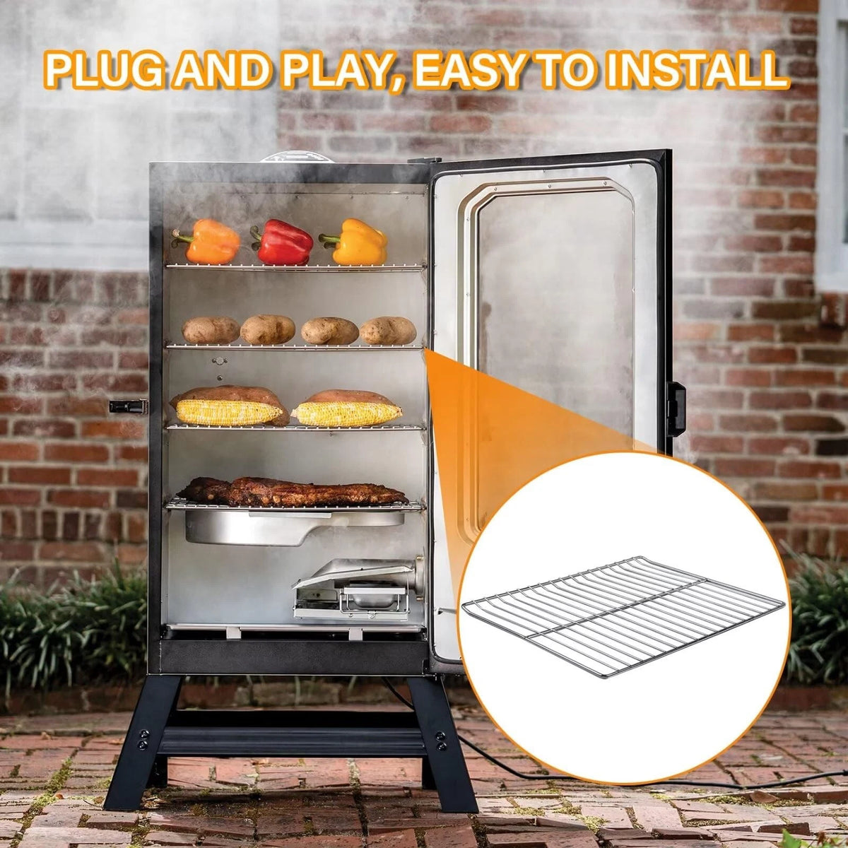 Cooking Grate Replacement Part for Masterbuilt 3 Pack 30 Inch