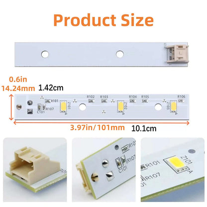 2pcs WR55X26671 LED Light For GE Refrigerators Freezer PS11767930, AP6035586