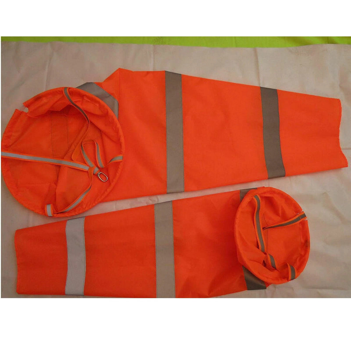 30" Long Orange Outdoor Reflective Belts Grommet Windsock Airport Wind SOCK