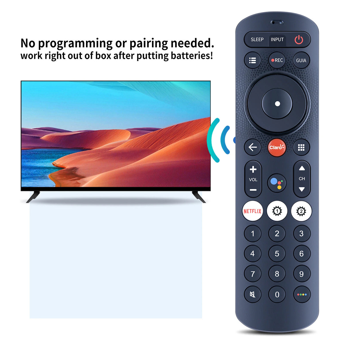 Remote Control For Claro Colombia Voice-Enabled Android TV