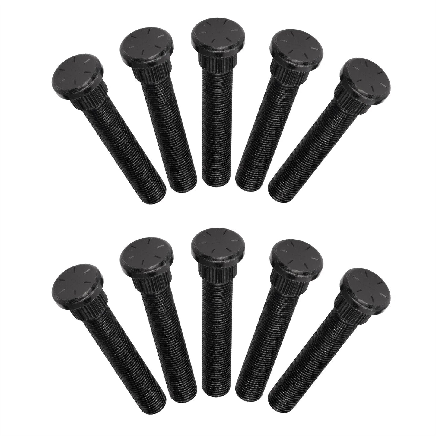 (Set of Ten Studs)  1" Longer than Stock Wheel Stud Bolt for 65-04 Ford Mustang