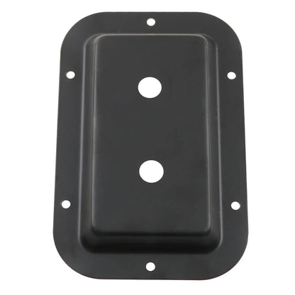 ZZHXSM Black Metal Dual 1/4 Inch Jack Plate with Mounting Screws for Guitar...