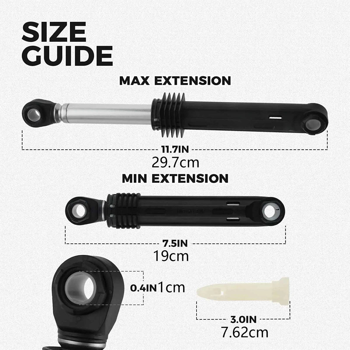 3Pcs 383EER3001G Washer Shock Absorber Replacement Part For LG Washing Machine
