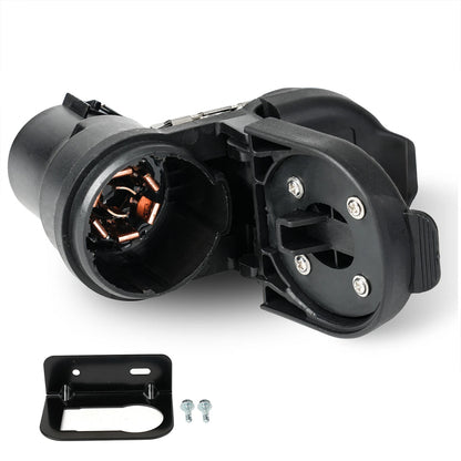 Multi Tow Trailer Receptacle Connector Plug Kit For Ford Ram Chevrolet