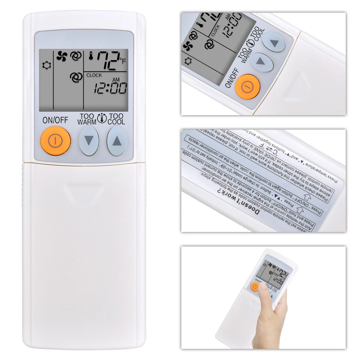 Remote Control For Mitsubishi Electric Mr Slim Air Conditioner MSY-GL18NA-U1