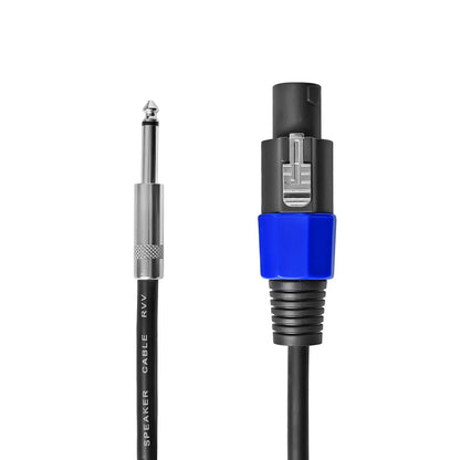 Yoico 2Pcs 50 Feet Professional Speakon to 1/4 50Feet-2Pack, 50Feet-2Pack