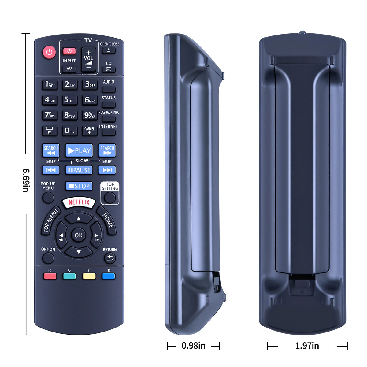 N2QAYB001206 Remote Control For Panasonic Player IR6 DPUB820K