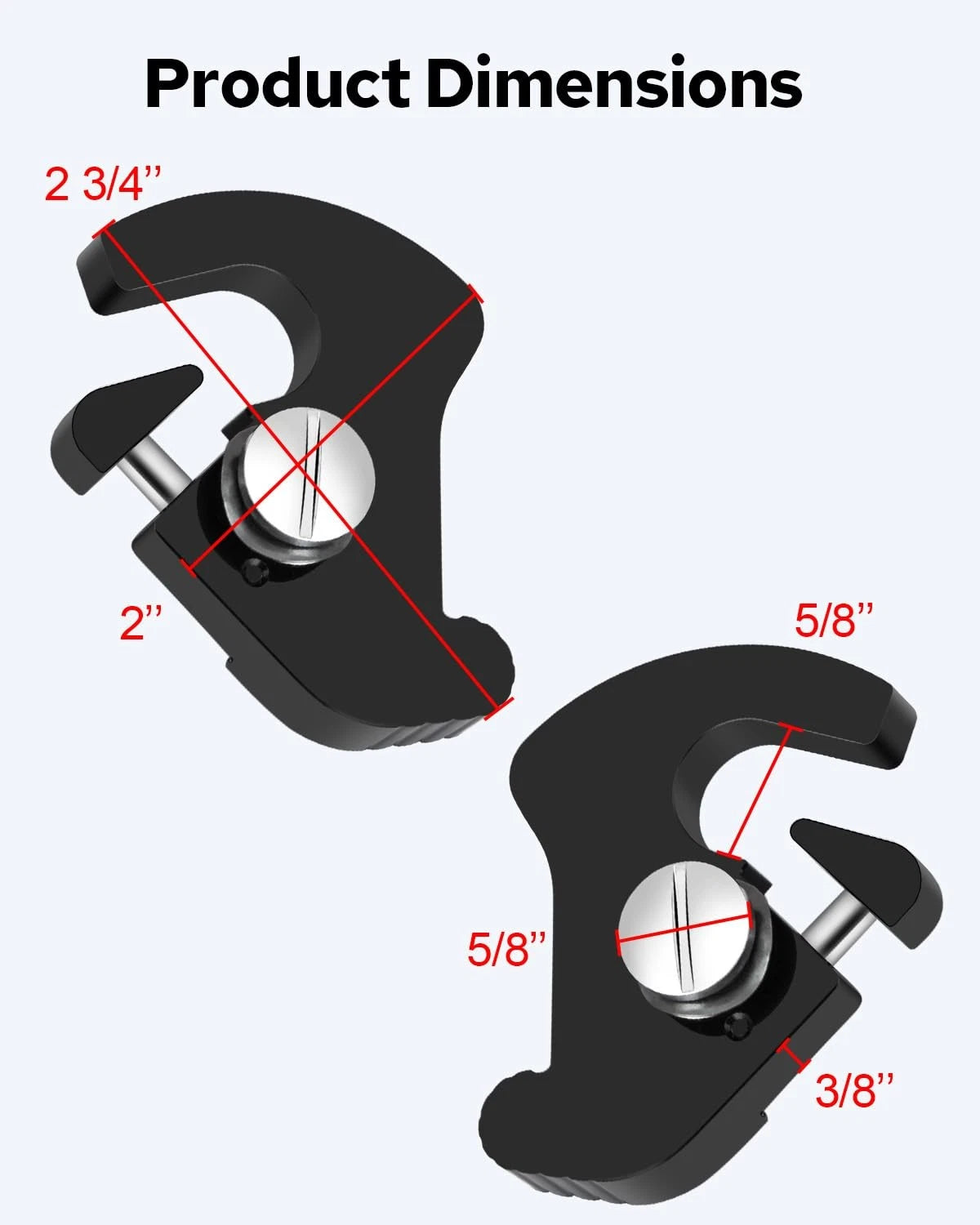 Benlari Detachable Mounting Luggage Rack Clips, Sissy Bar Latch Clips Fit...