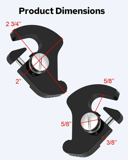 Benlari Detachable Mounting Luggage Rack Clips, Sissy Bar Latch Clips Fit...
