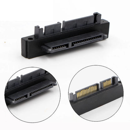 90 Degree SATA 22Pin 7+15 Male to SATA 22Pin Female Connector Replacement Parts