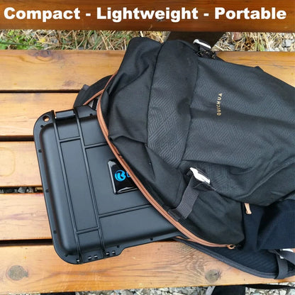 Lekufee Small Waterproof Hard Case for DJI 10.8 x 8.8 x 4.3 inches, Black