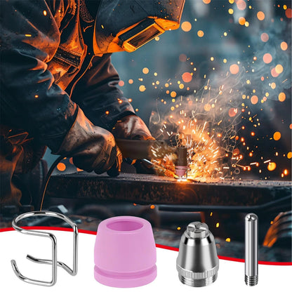 50 Piece AG60P Plasma Cutter Consumables Kit Includes Cutting Torch Tips and...