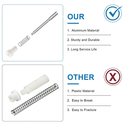 20 Pcs Window Screen Plunger Latches, Aluminum Alloy White