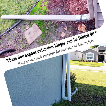 IGIUA Gutter Downspout Flip-Up Hinge, Extension 2 Pack Hinge
