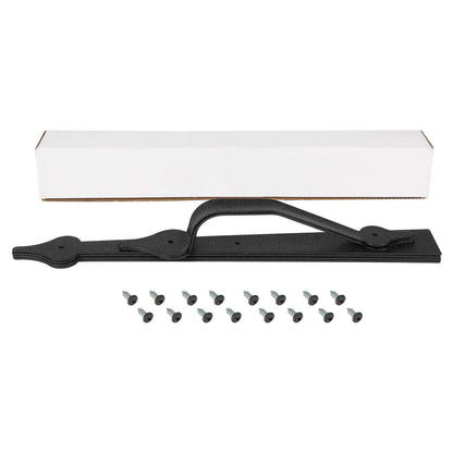 Homode Decorative Garage Door Hinges Handles, Faux 4 Hinges+2 Black
