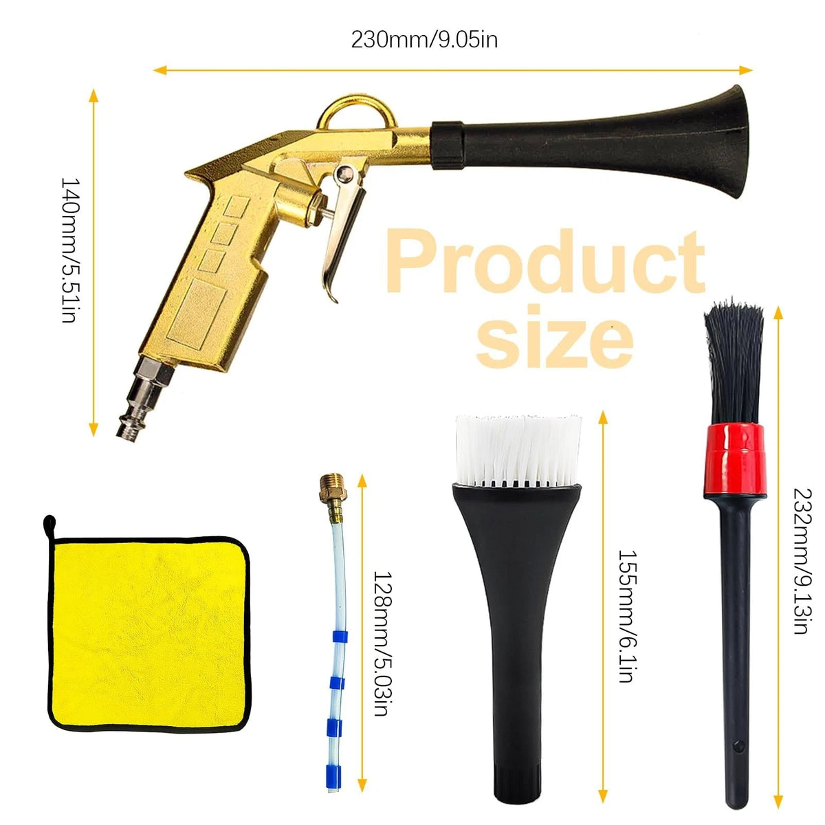QZQUFJ Air Compressor for Car Detailing Tool, High Pressure Air...