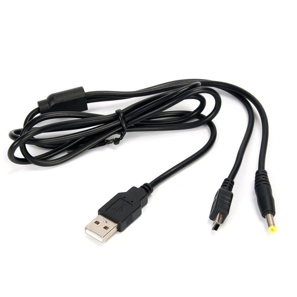 1.2m/4ft 2 In 1 USB Data Charging Cable Charger Cord For PSP1000 PSP2000 PSP3000