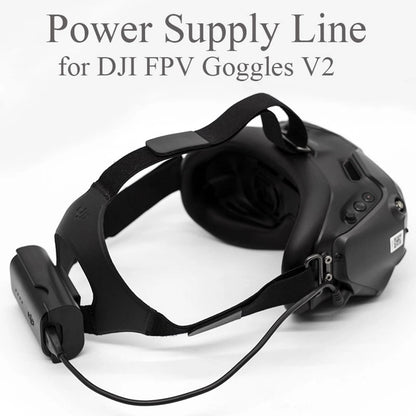 30cm Power Charging Cable+Battery Case Set For DJI FPV Combo Goggles V2 Glasses