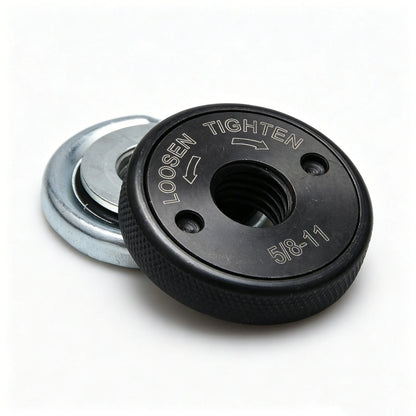 Replacement 5/8"-11 Angle Grinder Flange Nut Kit 2-Pack D-Ring & Knurled Nuts