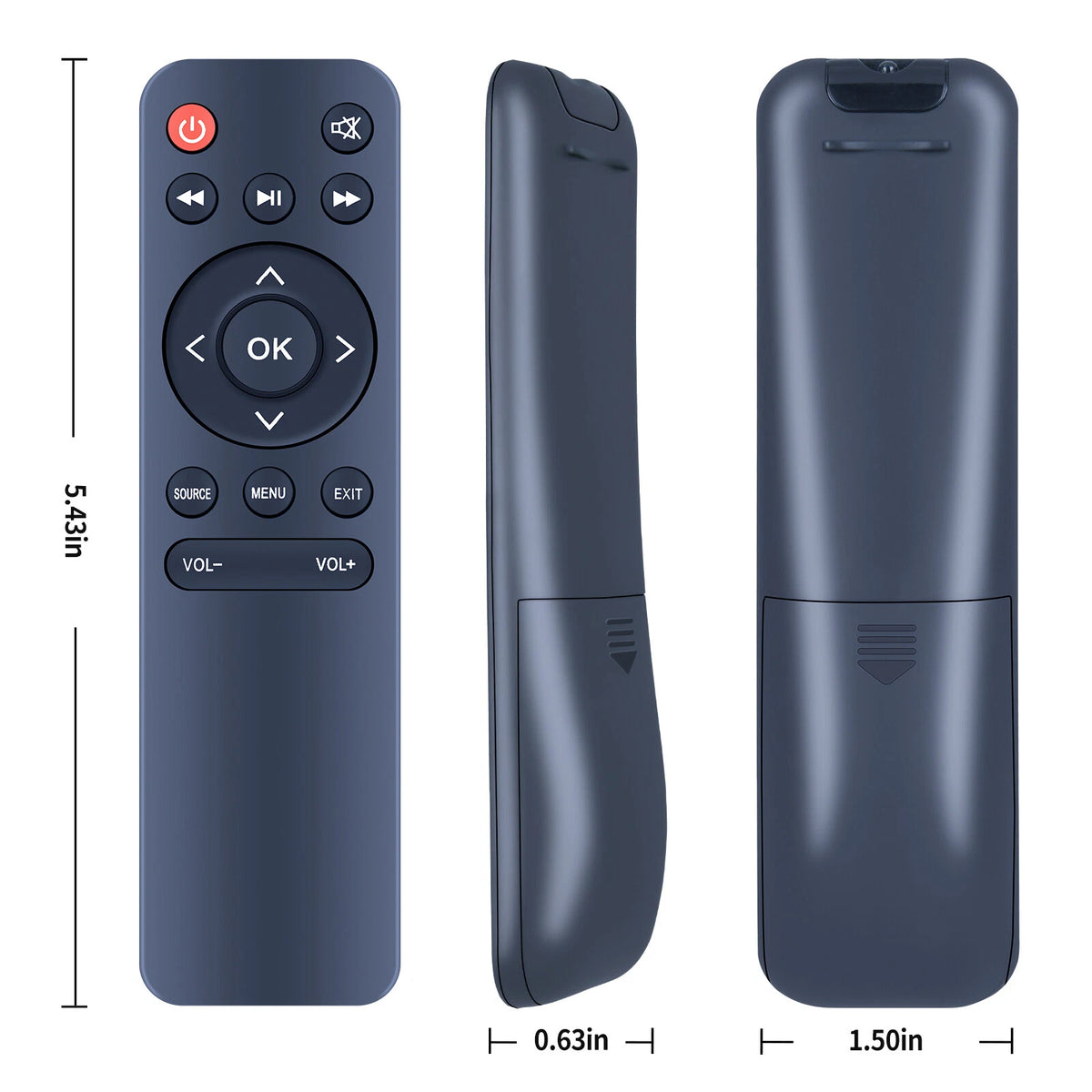 Replace Remote Control For HOMPOW Native 1080P Bluetooth Projector C10 C55