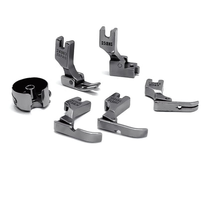 Fbshicung 31Pcs Industrial Sewing Machine Bobbins, Presser Feet, and Bobbin...