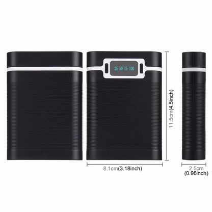 Dual USB Ports 5V/2.5A Portable Power Bank Case Housing With Charging Module