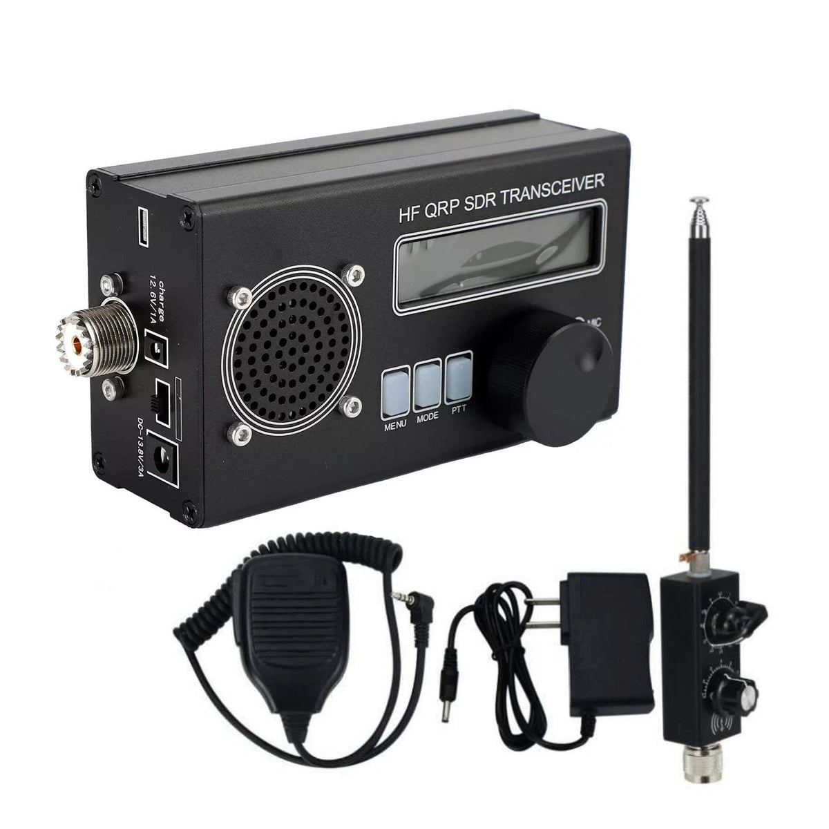 Durable 8-Band 10W USDR/USDX HF QRP SDR Transceiver SSB/CW Transceiver w/Antenna
