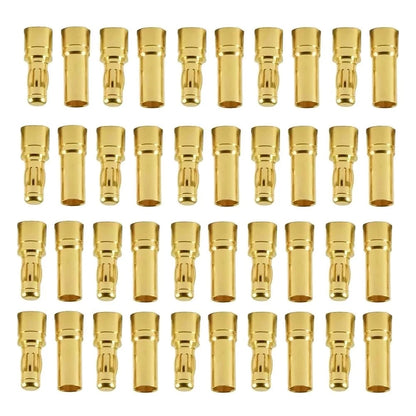 40pcs 3.5mm Gold Bullet Banana Connector Plug   for RC Motor ESC Battery