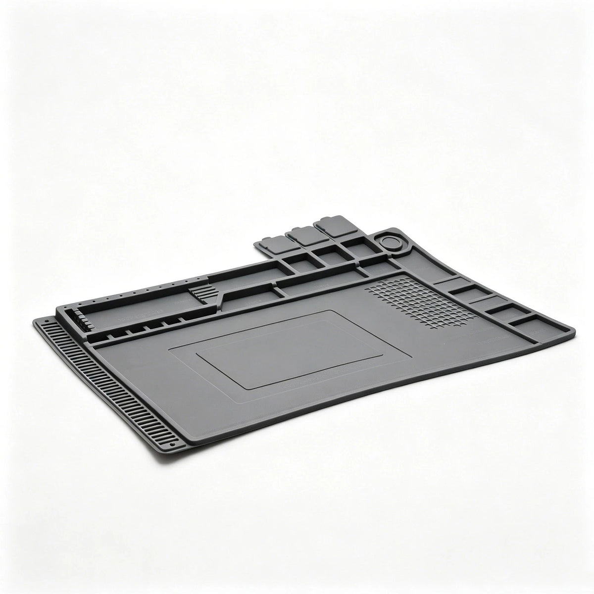 932°F Silicone Soldering Mat Flexible Magnetic Parts Tray for Watch Camera Fix