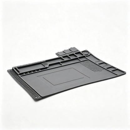 932°F Silicone Soldering Mat Flexible Magnetic Parts Tray for Watch Camera Fix